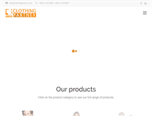 Tablet Screenshot of clothingpartner.com